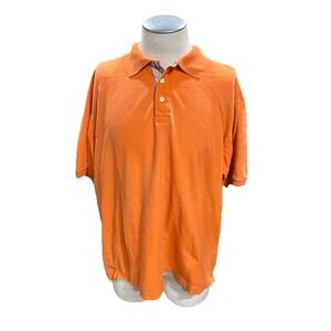 R&G Robert Grahm Polo Shirt 2XL Mens Orange Short Sleeves